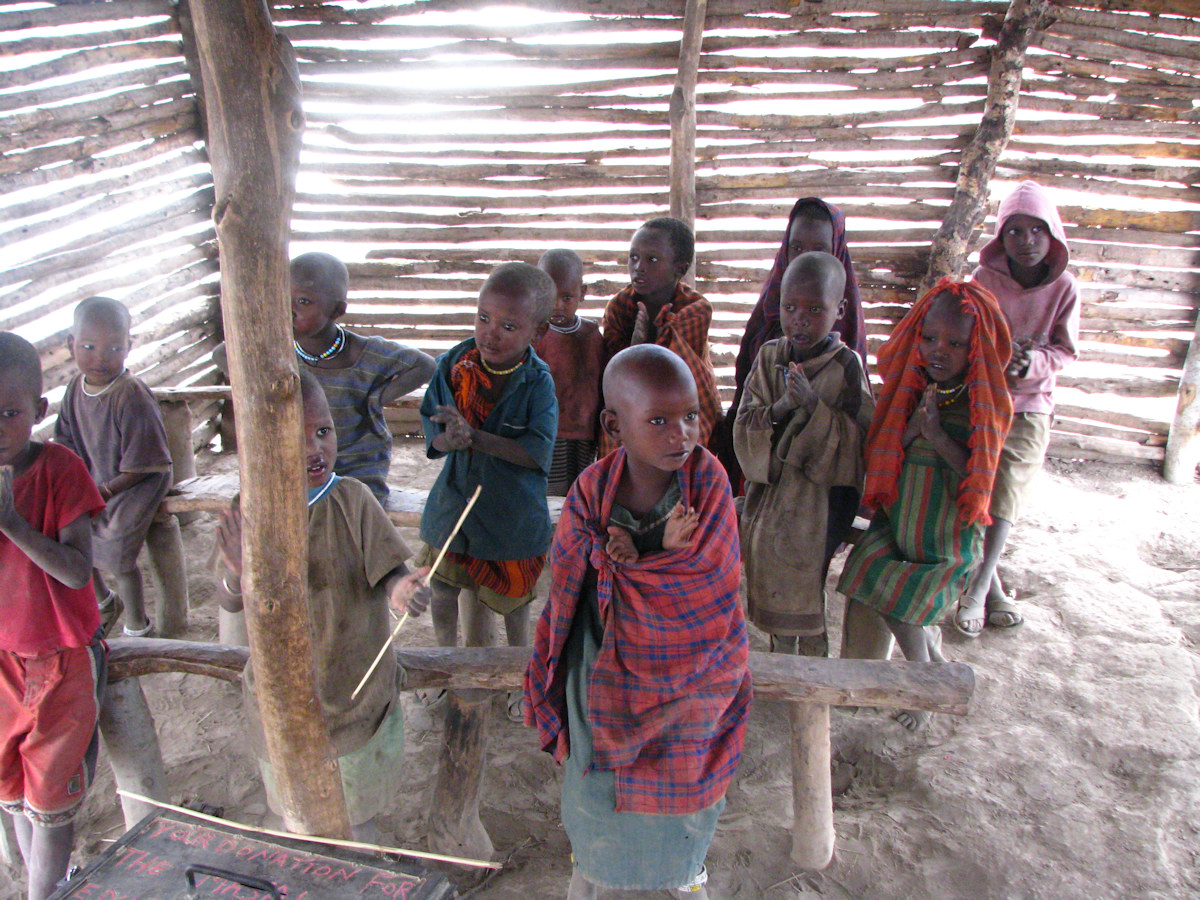 Massai school children